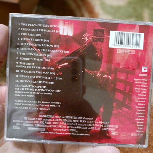 The Mask of Zorro OST CD used