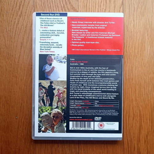 Celia DVD μεταχειρισμένο, δράμα τρόμου φαντασίας με βιβλιαράκι