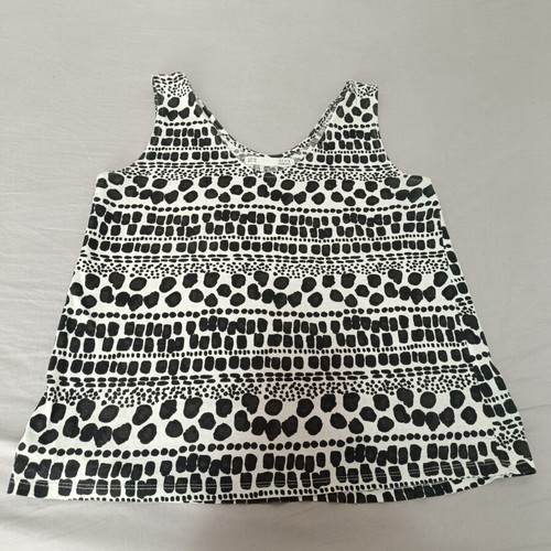 Sfera summer tank top like new, size S, black and white