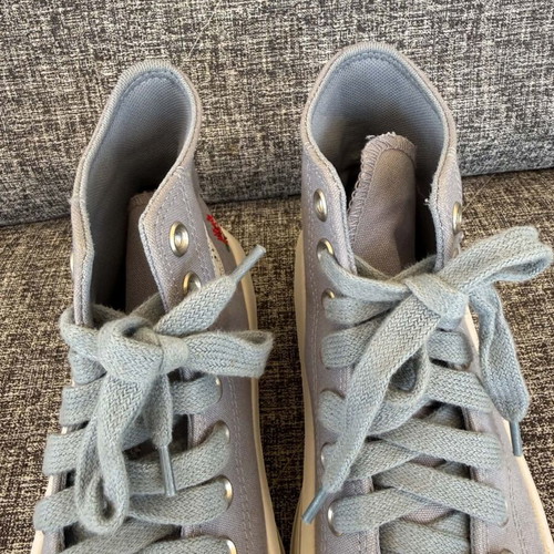 Converse All Stars women sneakers size 38 like new, white and turquoise