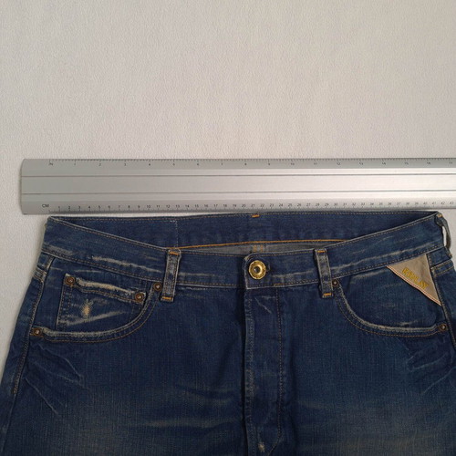 Replay women's mini denim skirt size L 30, blue