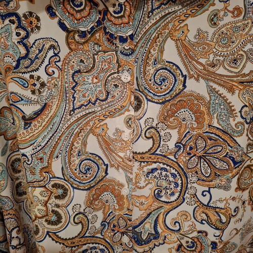 Shirt with paisley design used, size L, colorful