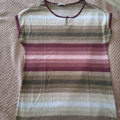 Women's striped t-shirt XL like new, multicolor