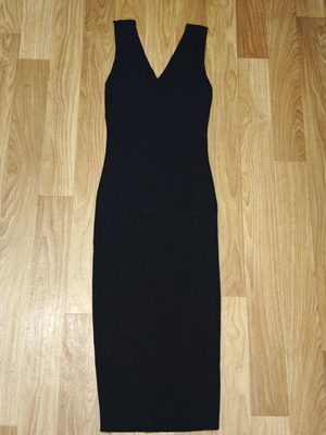 Black Midi Pencil Dress vintage, like new, size S