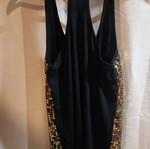 Sleeveless top used with gold sequins, size S