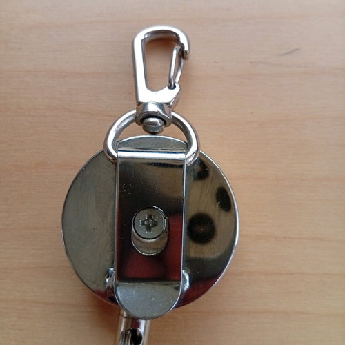 Corona Extra keychain bottle opener used with retractable strap