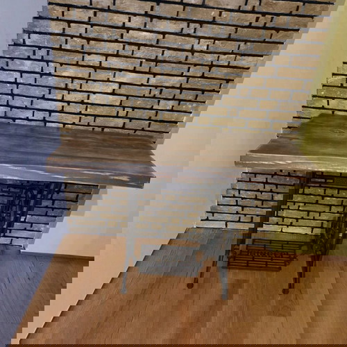 Κονσόλα γραφείο vintage με πόδια ραπτομηχανής Singer καινούργιο