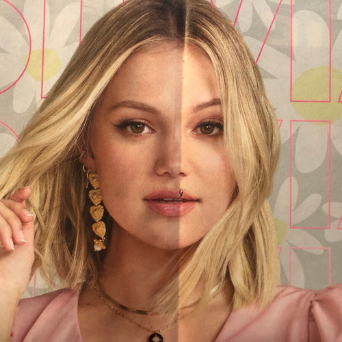 Olivia giant poster from j-14 magazine new, 4-page