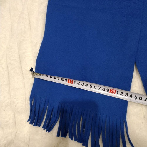 Vintage fleece scarf royal blue like new with Italy logo 2016-2018