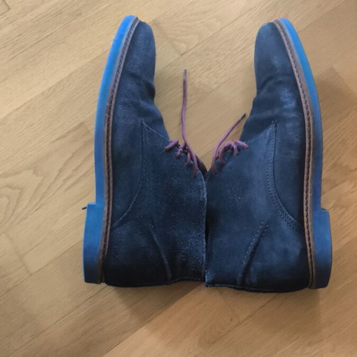 Personal Shoes Suede Casual Boots size 43 used, teal and purple