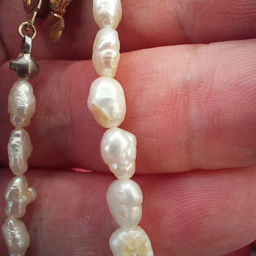 Vintage pearl necklace 60s, length 54 cm, like new