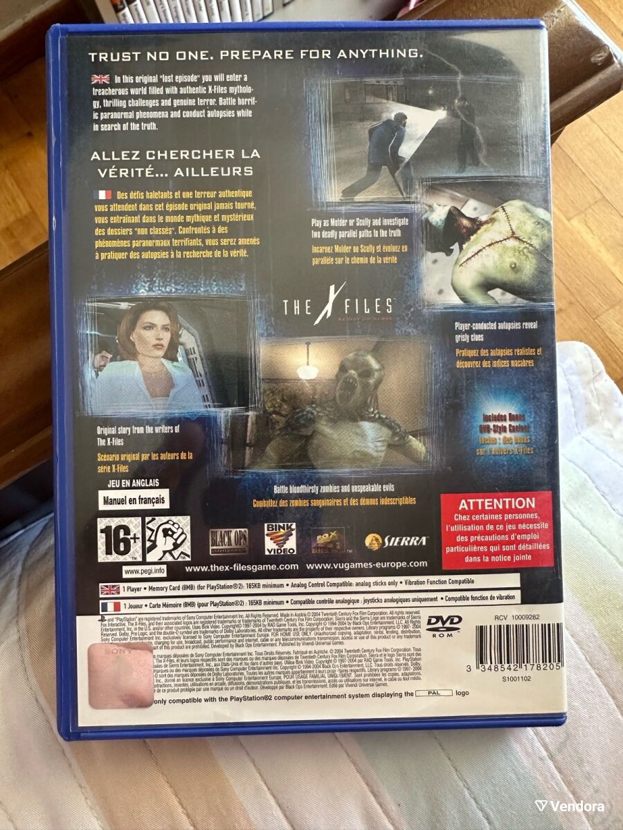 The X-Files:Resist Or Serve / PS2 - € 25,00 - Vendora