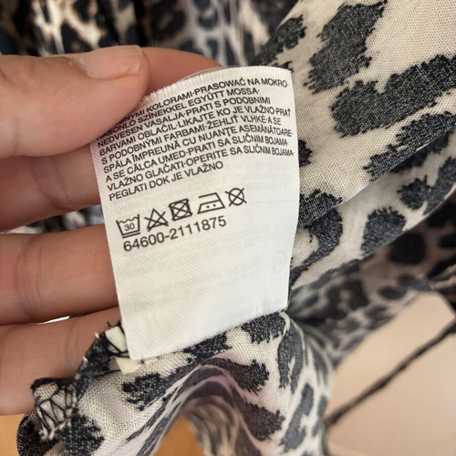 C&A Classic Leopard Print Wrap Dress, Medium, 100% Viscose