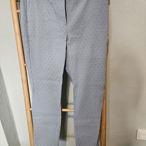 Zara Basic Blue Stretch Pants like new