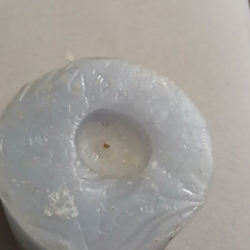 Set of 2 decorative candles with minor dents