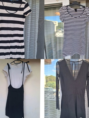 H&M clothing bundle like new, black and white, size S-M