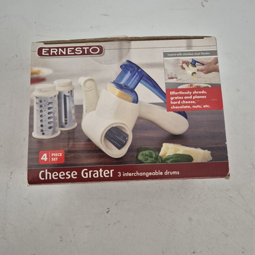 Ernesto Manual Rotary Cheese Grater 4 Pieces New