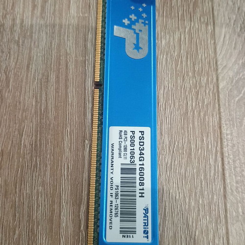 Patriot DDR3 4GB memory like new
