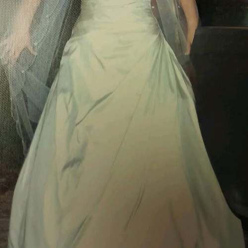 Demetrios wedding dress silk taffeta No 14 like new