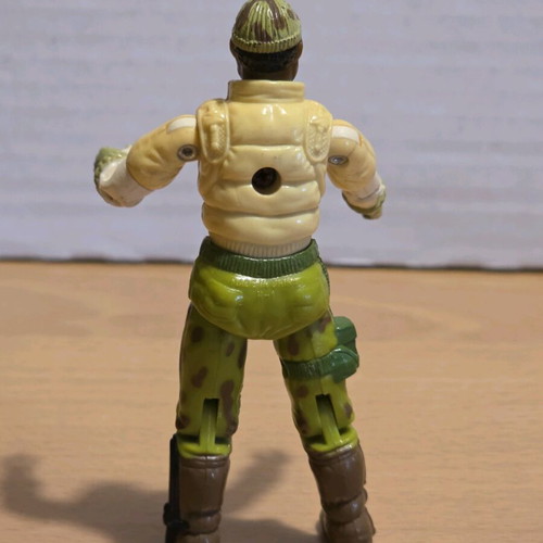 G.I. Joe Stalker v3 1989 figure with kayak used, vintage Hasbro