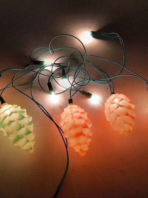 Christmas lights 80s decade like new without packaging