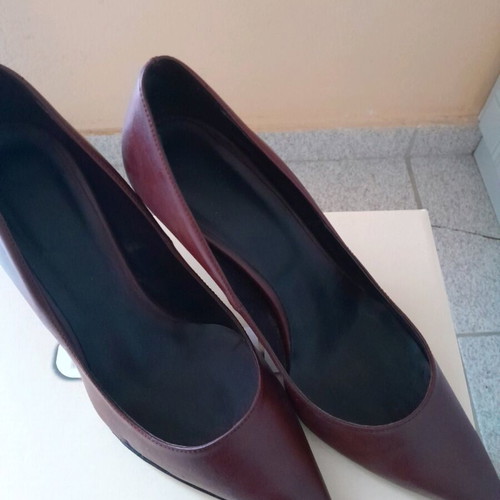 Dexim burgundy pumps used, size 38