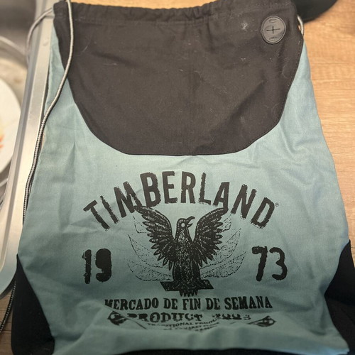 Timberland backpack sack type like new, blue and black