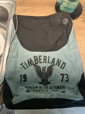 Timberland backpack sack type like new, blue and black
