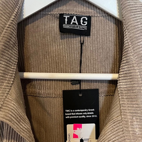 Men's jacket shirt like new XL beige Tag