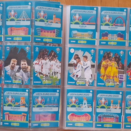 Euro 2020 Preview Adrenalyn XL album with 458/468 cards used