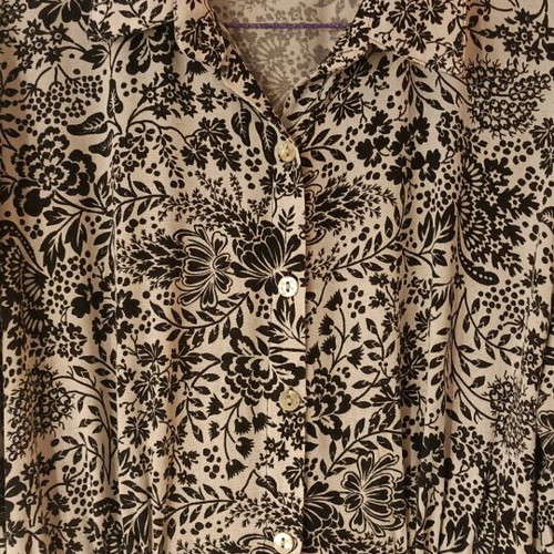 KateLondon shirt dress black and white floral midi like new