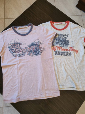Μπλούζες t-shirts Replay μεταχειρισμένες, μέγεθος medium, λευκές και ροζ