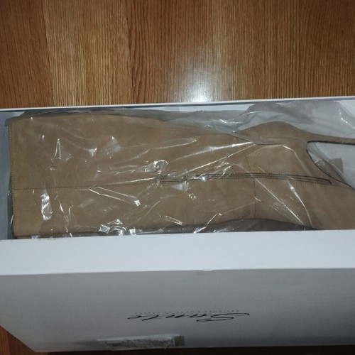 Sante suede women's boots with high heel new, beige