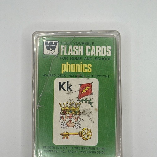 Whitman Metrics Flash Cards used, educational toy from 1970s