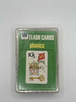 Whitman Metrics Flash Cards used, educational toy from 1970s