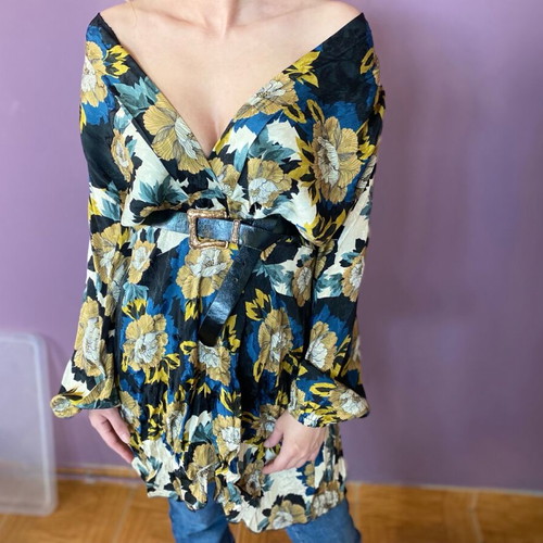 Nidodileda floral dress-shirt like new, size S