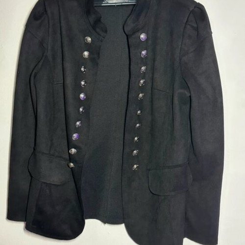 Suede jacket with buttons like new, size L