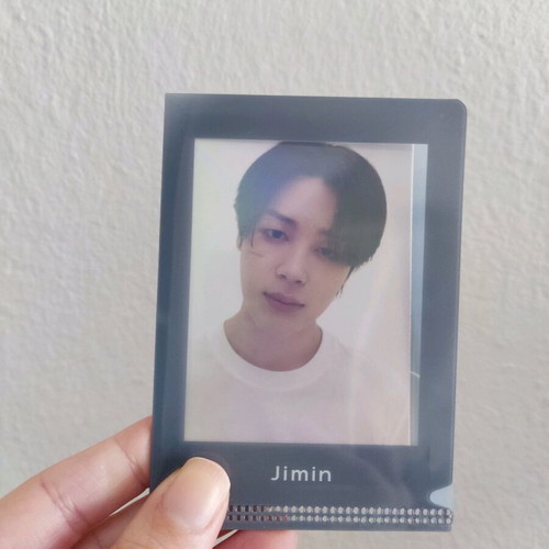 BTS Jimin face photo card like new with holder, limited edition