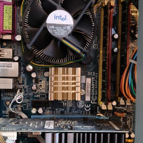 PC tower Intel Core 2 Duo Gigabyte Asus used without hard drive for retro gaming