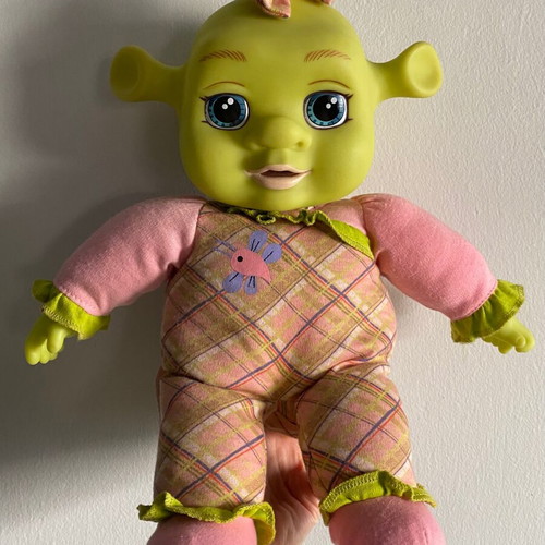 Shrek’s Baby Felicia Laugh With Me electronic plush doll 2007 used