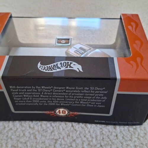 2008 Hot Wheels 40th Anniversary Japan Convention 67 Chevy Camaro new