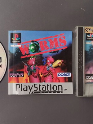 Worms PlayStation 1 game, English
