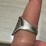 Silver 925 ring size 56