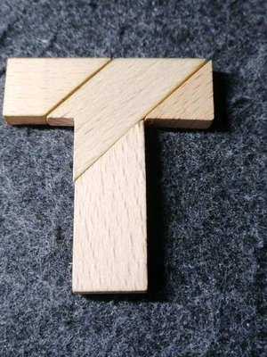 Tangram Chinese puzzles used, pack of 2 with 7 pieces