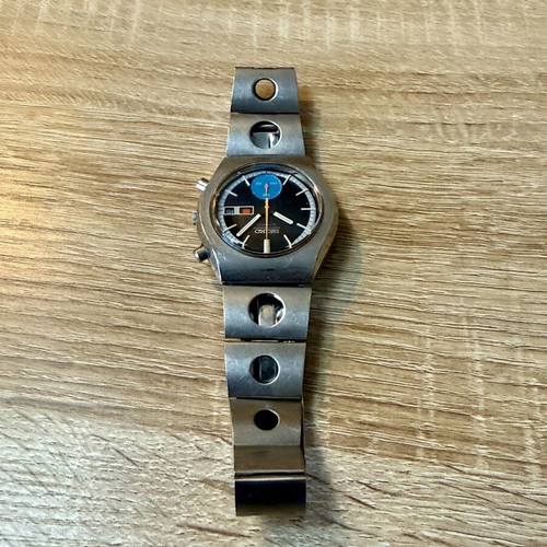 Seiko Vintage Chronograph 6139-8020 like new, blue dial