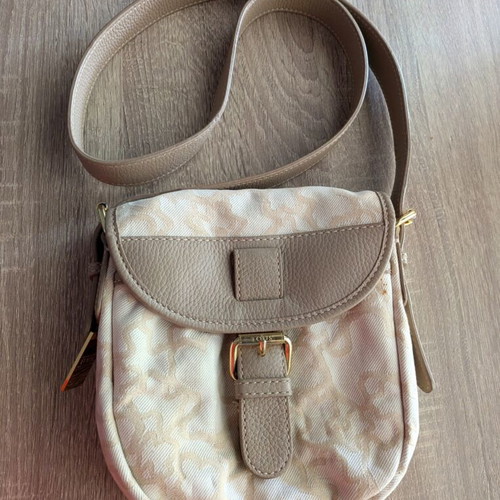 Tous crossbody bag used, white and beige, size 22x19 cm