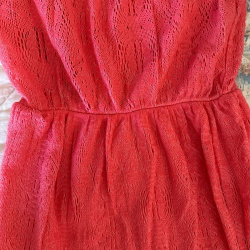 Rich maxi dress coral color like new, lined inside
