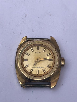 Vintage women's Timex watch used with gold-tone case
