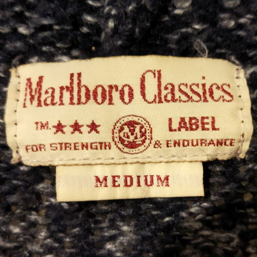 Marlboro knitted cardigan like new, blue and gray, size M-S