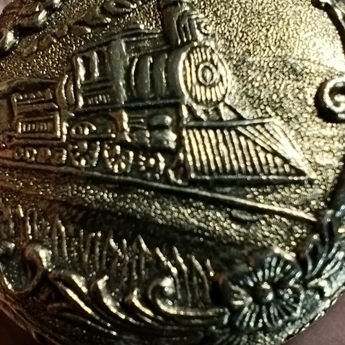 Swiss pocket watch used, mechanical, gold plated